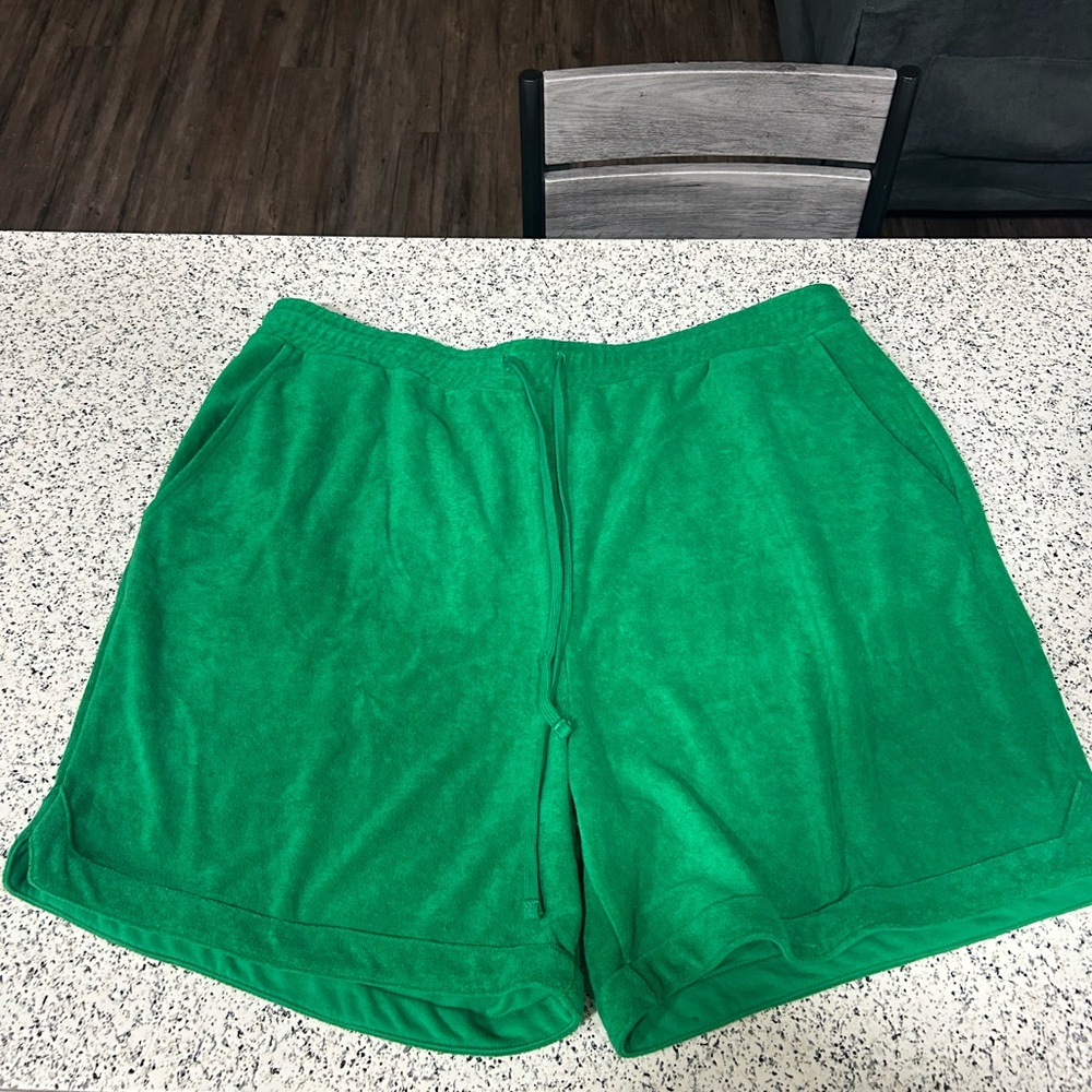 Men's Green Athletic Shorts